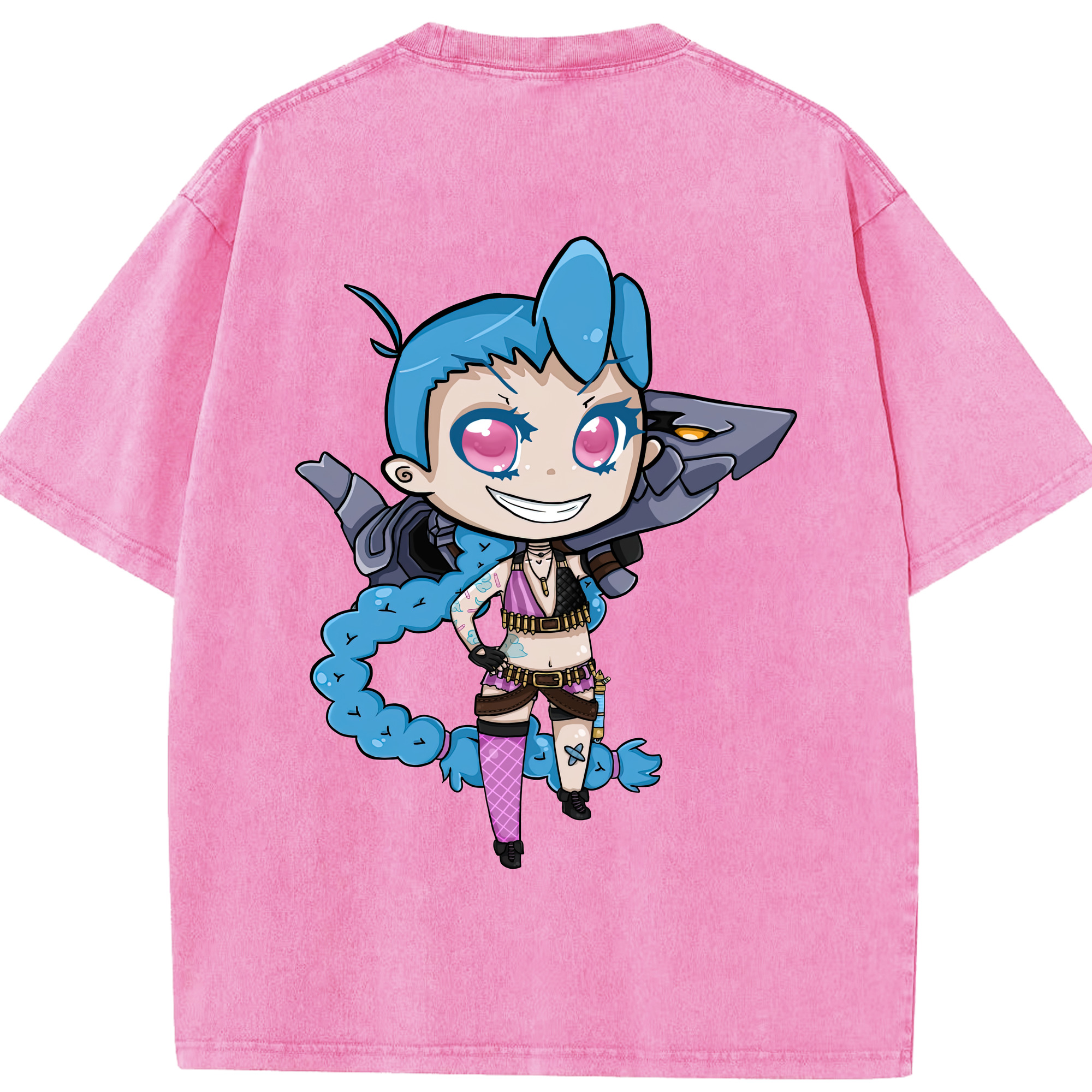 リーグ・オブ・レジェンド League of Legends LOL 綿100% ヴィンテージ風 半袖Tシャツ（背面プリント）